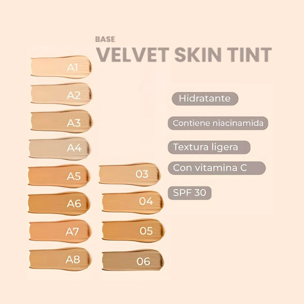 BASE TINTA VELVET SKIN ARIA