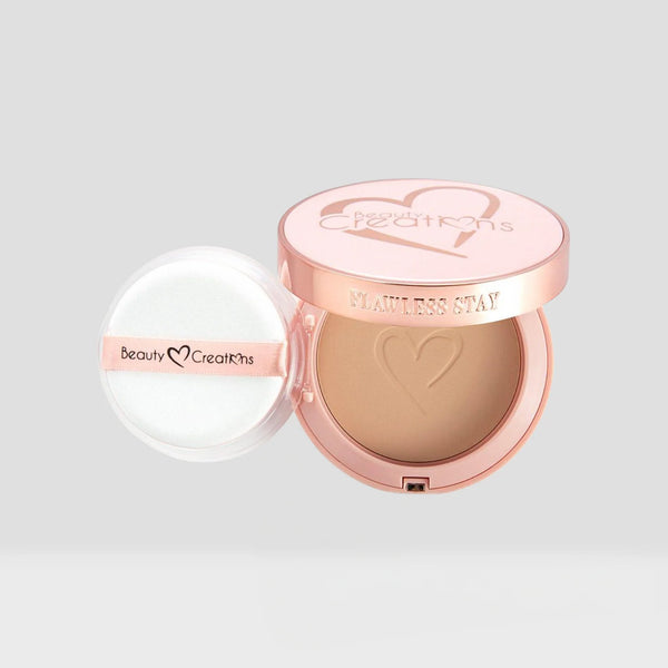 POLVO COMPACTO Y BASE FLAWLESS BEAUTYCRATIONS