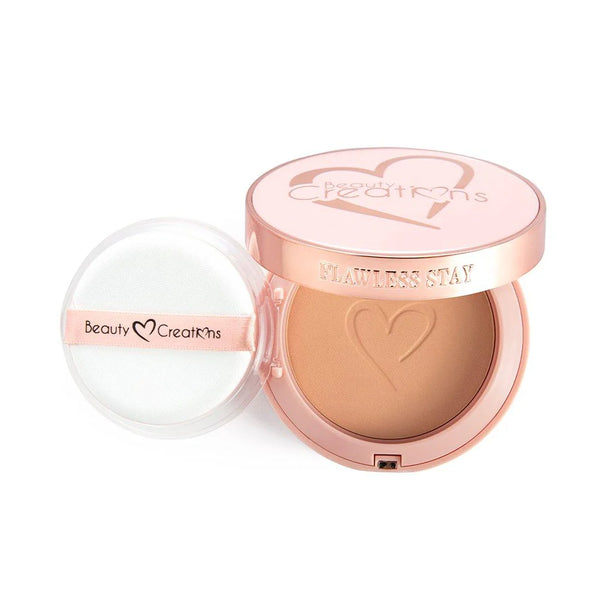 POLVO COMPACTO Y BASE FLAWLESS BEAUTYCRATIONS