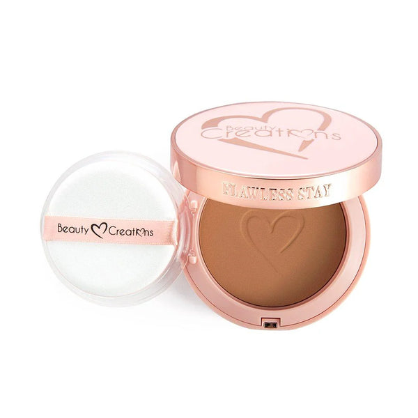 POLVO COMPACTO Y BASE FLAWLESS BEAUTYCRATIONS