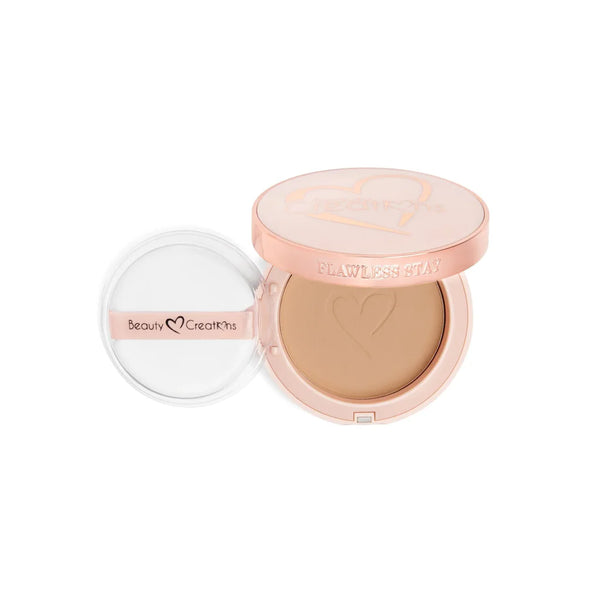 POLVO COMPACTO Y BASE FLAWLESS BEAUTYCRATIONS