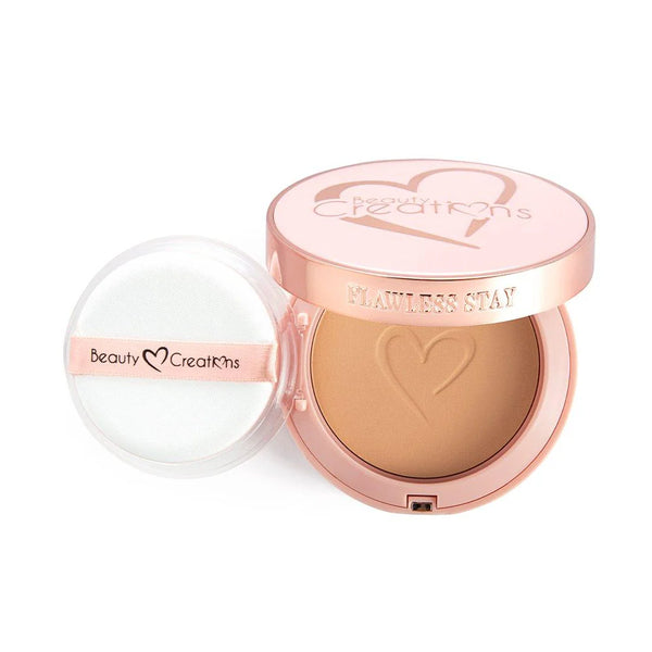 POLVO COMPACTO Y BASE FLAWLESS BEAUTYCRATIONS